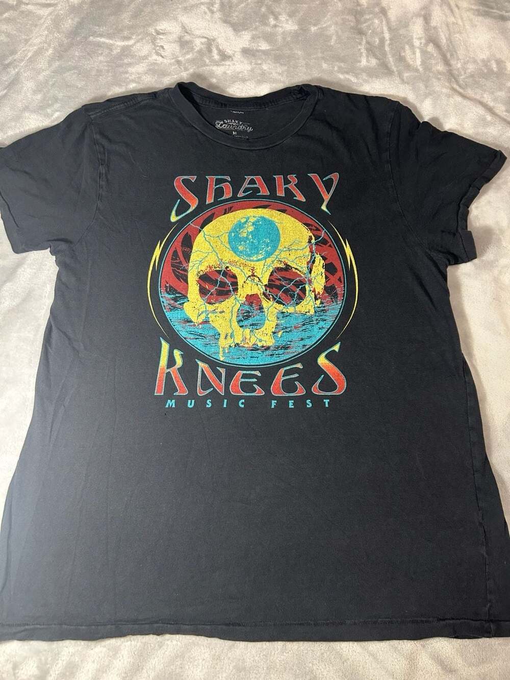 Shaky Knees Music Festival Skull T-Shirt Size Medium 2018